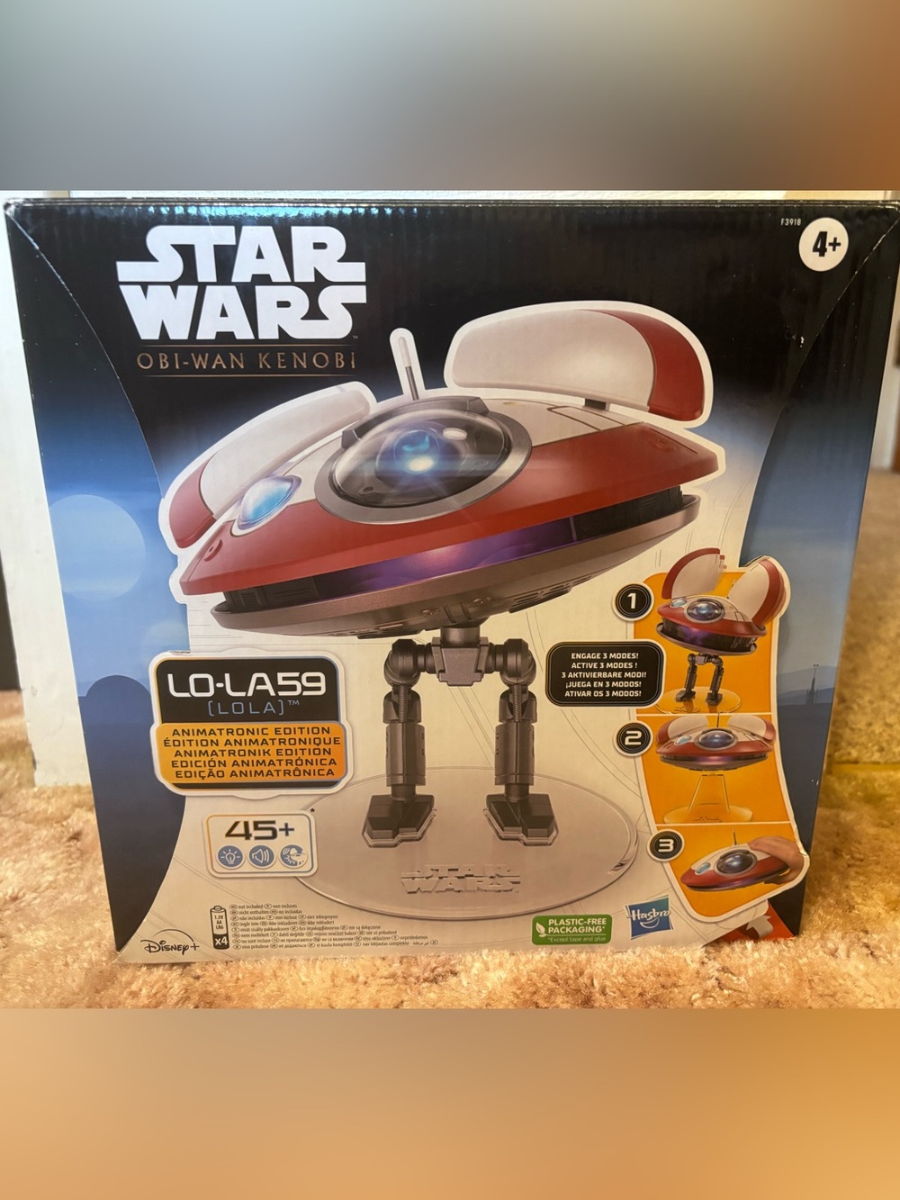 Hasbro Star Wars LO-LA59 Animatronic Droid in Red and White Dated 2022 NIB